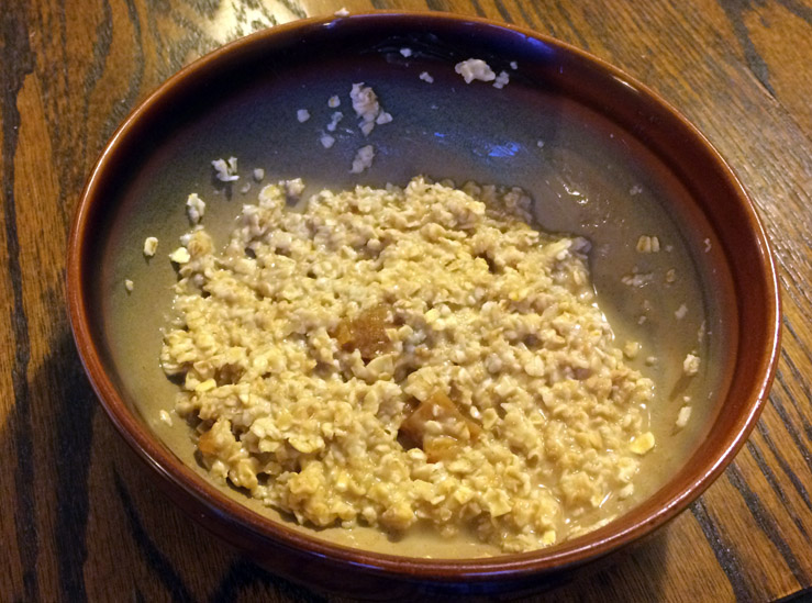 Apricot Oatmeal Result