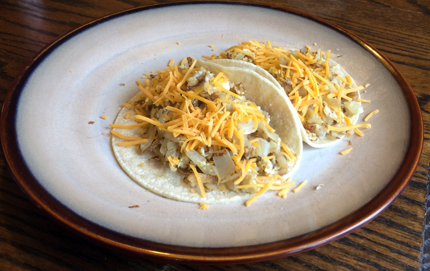 Egg Potato Tacos Result