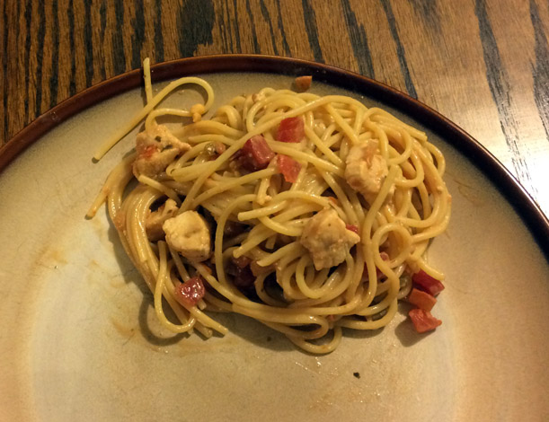 Thai Chicken PAsta REsult