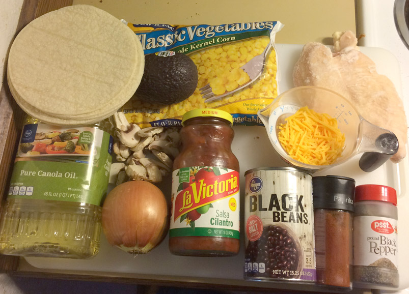 Veggie Bean Tacos Ingredients