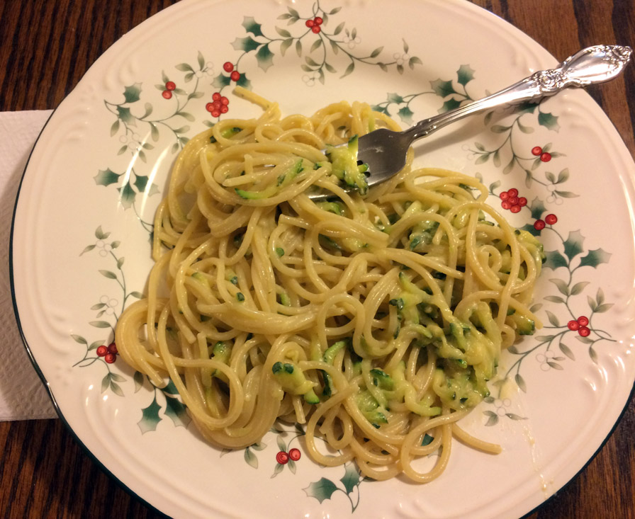 Zuchini Pasta Result