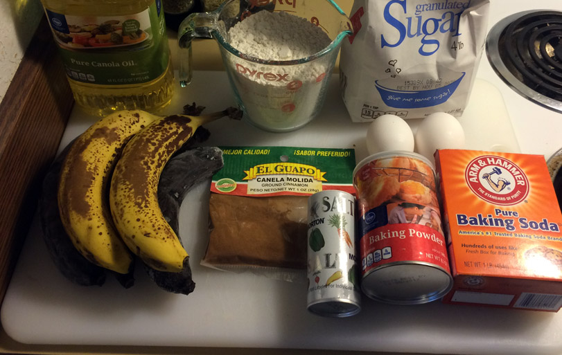Banana Bread Ingredients