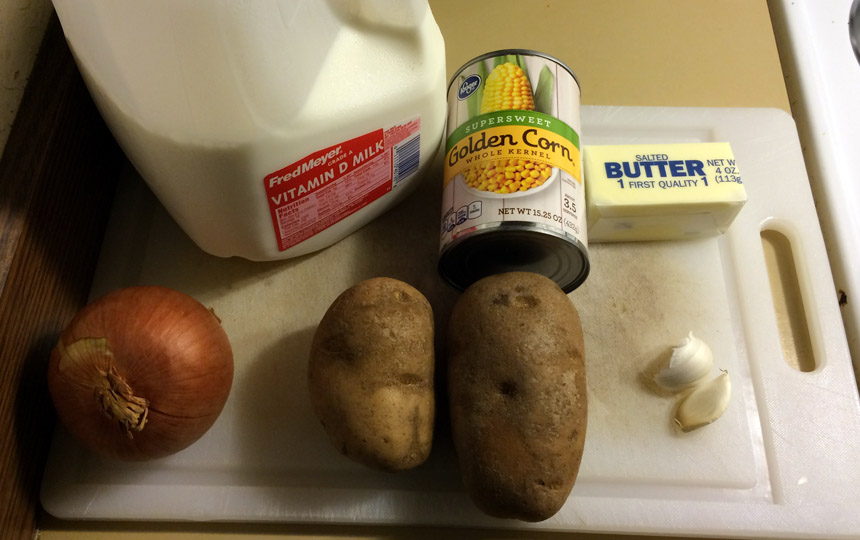 Corn Chowder Ingredients