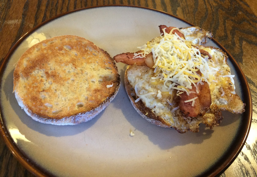 Egg Bacon Sandwich Result