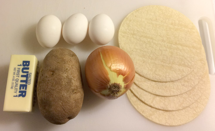 Egg Potato Tacos Ingredients