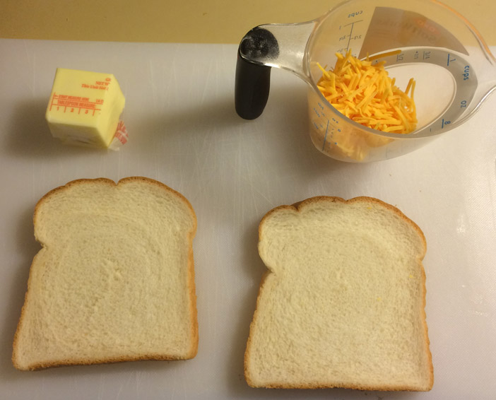 Grilled Cheese Ingredients