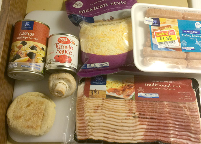 Personal Pizza Ingredietns