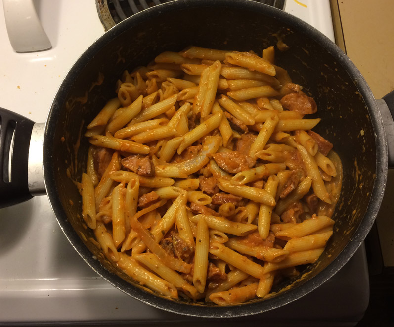 Sausage Pasta Result